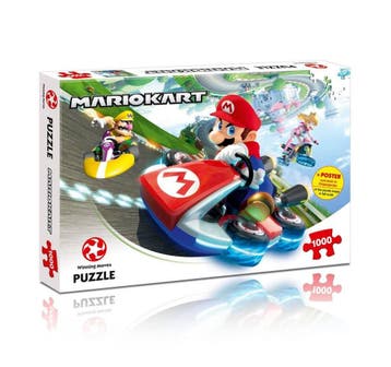Mario Kart Puzzel Funracer (1000 stukken), Ophalen of Verzenden