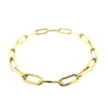 Gouden closed forever armband (Schakelarmband), Ophalen of Verzenden, Gebruikt, Goud, Goud