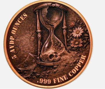 Wereld. Medal Memento Mori - 5 oz (.999) (Zonder