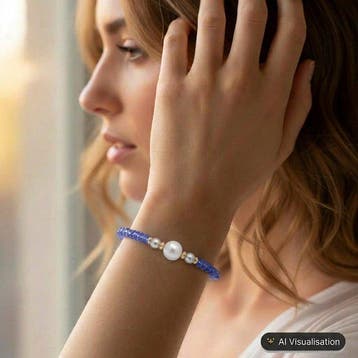 Zonder minimumprijs - Armband - 18 karaat Geel goud Parel -, Nieuw