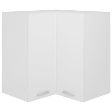 vidaXL Hanghoekkast Lyon 57x57x60 cm bewerkt hout wit, Verzenden, Nieuw
