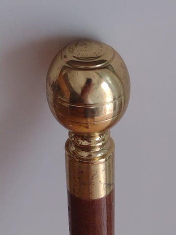 Wandelstok - Animato - Hout, Messing, Glas