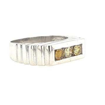 Ring - 14 karaat Witgoud - 0.45ct. tw. Diamant (Natuurlijk