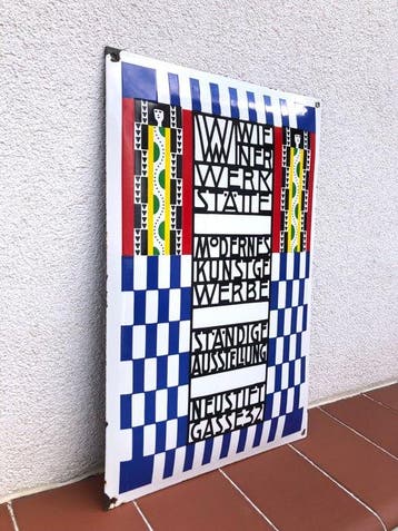 Wiener Werkstätte Art Nouveau - Enseigne publicitaire - Rare