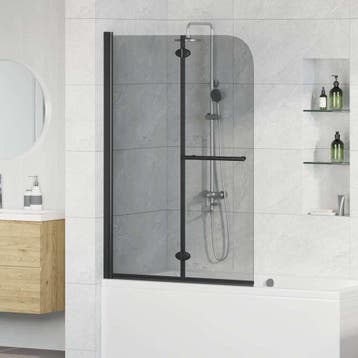 vidaXL Douche Omheining Zwart 95 x 140 cm ESG Glas en, Verzenden