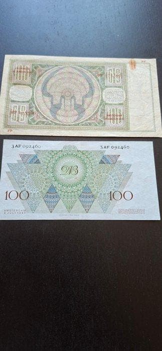 Nederland. - 2 x 100 Gulden - various dates - Nvph 117-5 ,