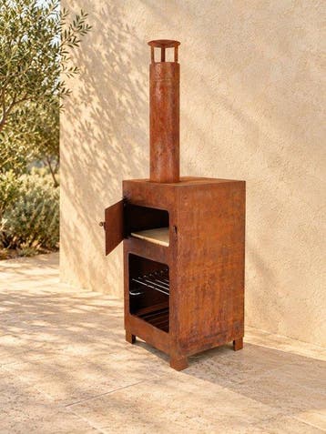 Kachel - Cortenstaal - Pizza oven
