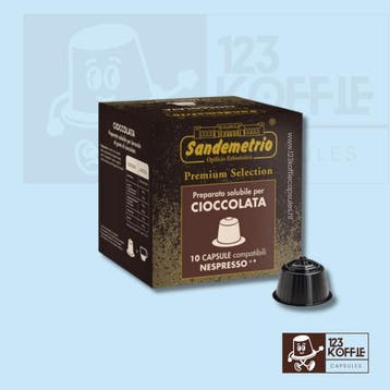 Chocolade koffie capsules Nespresso 10 st. Sandemetrio, Elektronische apparatuur, Verzenden, Nieuw
