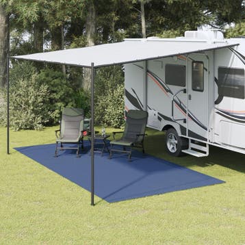 vidaXL Tenttapijt 5x2,5 m blauw, Verzenden