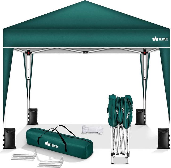 Tillvex® Partytent - 3x3m - Paviljoen - Easy Up - Groen, Jardin & Terrasse, Tonnelles, Envoi