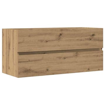Wastafelkast Eiken 100cm - 58% korting! Retour deal, Verzenden, Wastafelkast