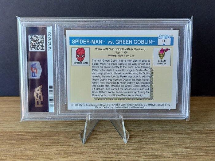 1990 Marvel Universe , Spider-man Vs Green goblin Graded, Collections, Collections Autre