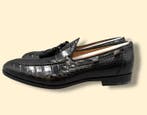 Santoni-UK8-Alligator-Black Tasselloafers - Loafers - Maat:, Nieuw