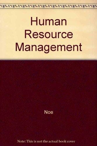 Human Resource Management 9780071198646 Noe, Verzenden, Gelezen, Noe