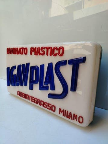 Igavplast - Reclamebord - Plastic, jaren zestig