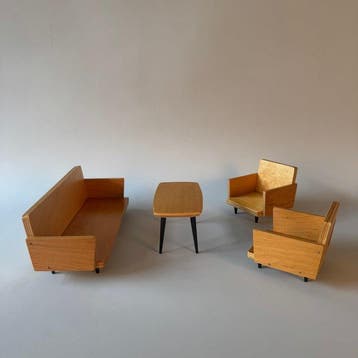 Handgemaakt, ambacht - Speelgoed meubels - 1960-1970
