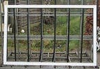 aluminium raam , chassis van 214 x 139  wit / grijsblauw, Raamkozijn, Ophalen of Verzenden, 150 tot 225 cm, Inclusief glas