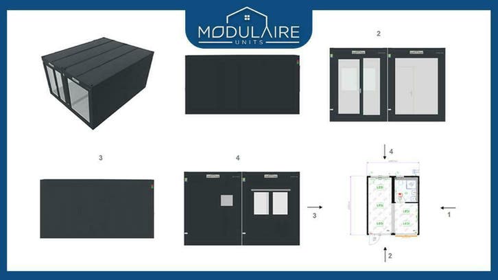Schaftkeet / Werkunit / Bouwkeet kopen? Orgineel aanbod, Doe-het-zelf en Bouw, Bouwketen en Schaftketen, Nieuw
