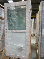 PVC Deur wit volpaneel en 1/2 glas Basic Plus b98 x h200, Ophalen of Verzenden, Nieuw