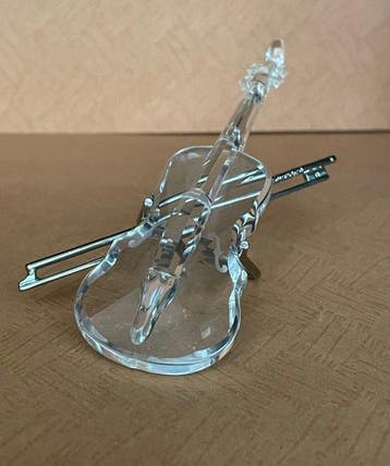 Swarovski - Figurine - Viool Groot - Cristal