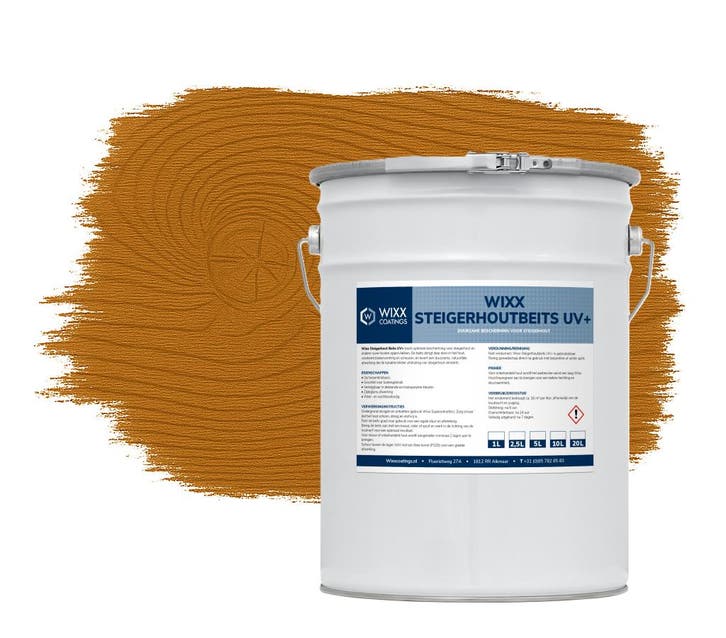 Wixx Steigerhoutbeits UV+ Licht Eiken 10L, Doe-het-zelf en Bouw, Verf, Beits en Lak, Nieuw, Verzenden