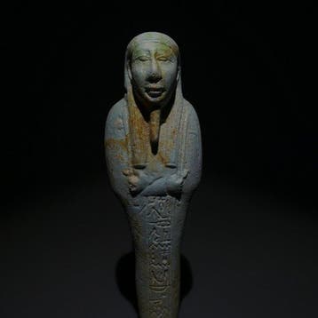 Oud-Egyptisch Faience Shabti of Ushabti voor