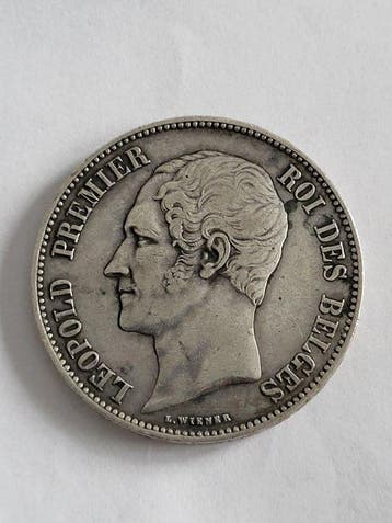 België. Leopold I. 5 Francs 1865