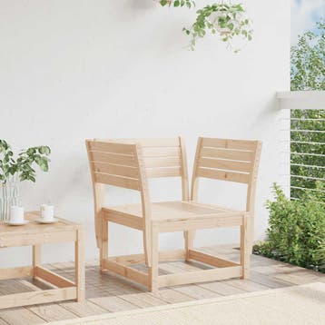 vidaXL Tuinstoel massief grenenhout, Verzenden, Nieuw