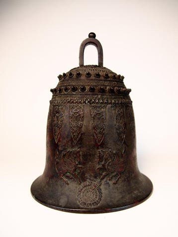 Altaarschel - Brons, Boeddhistische tempelklok  –, Antiek en Kunst