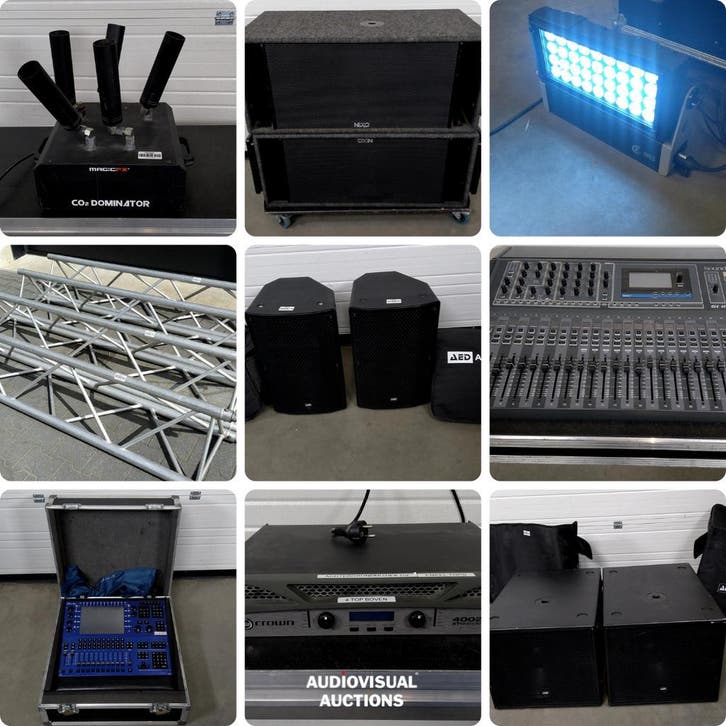 Licht, Geluid en Rigging veiling sluit op Ma 20/04 vanaf 19u, Muziek en Instrumenten, Dj-sets en Draaitafels, Dj-set, Gebruikt