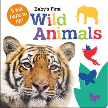 Babys First Felt Flap Book- Babys First Wild Animals, Verzenden, Gelezen, Georgie Taylor