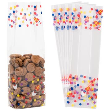 Fako Bijoux - Blokbodemzakjes Plastic Sinterklaas -, Diversen, Verzenden, Nieuw