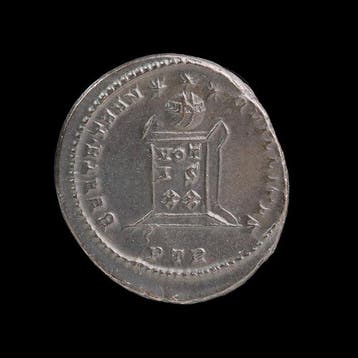 Oud-Romeins Brons Follis van Constantijn I De Grote, Antiek en Kunst