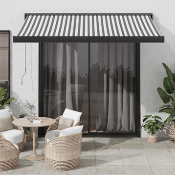 vidaXL Elektrische Zonneluifel 100% Polyester, Verzenden, Nieuw