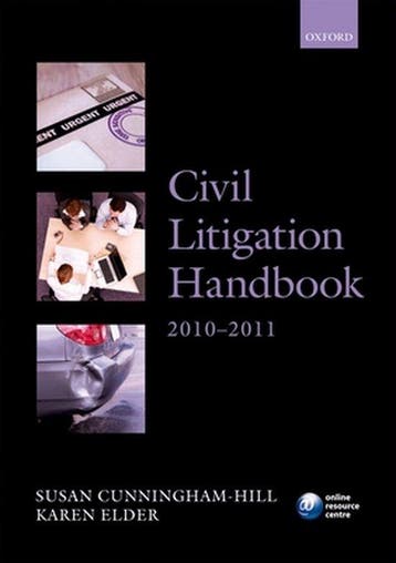 Civil Litigation Handbook 9780199589678, Verzenden, Gelezen, Susan Cunningham-Hill