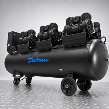 Datona Stille compressor 280L - Olievrij en verrijdbaar -, Doe-het-zelf en Bouw, Compressors, Ophalen of Verzenden, Nieuw