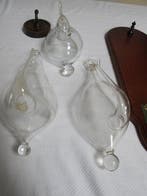 Waterbarometer (5) - Glas en hout - Mondgeblazen stormglazen, Antiek en Kunst