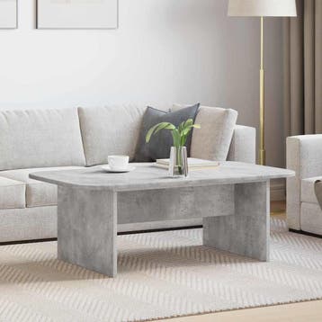 vidaXL Salontafel Beton Grijs 93 x 53 x 33 cm Bewerkt hout, Verzenden, Nieuw
