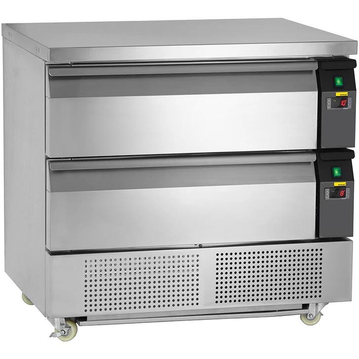 Koel-/Vrieswerkbank | 179L | 2 Laden (4x 1/1 GN) |, Zakelijke goederen, Horeca | Keukenapparatuur, Nieuw in verpakking, Verzenden