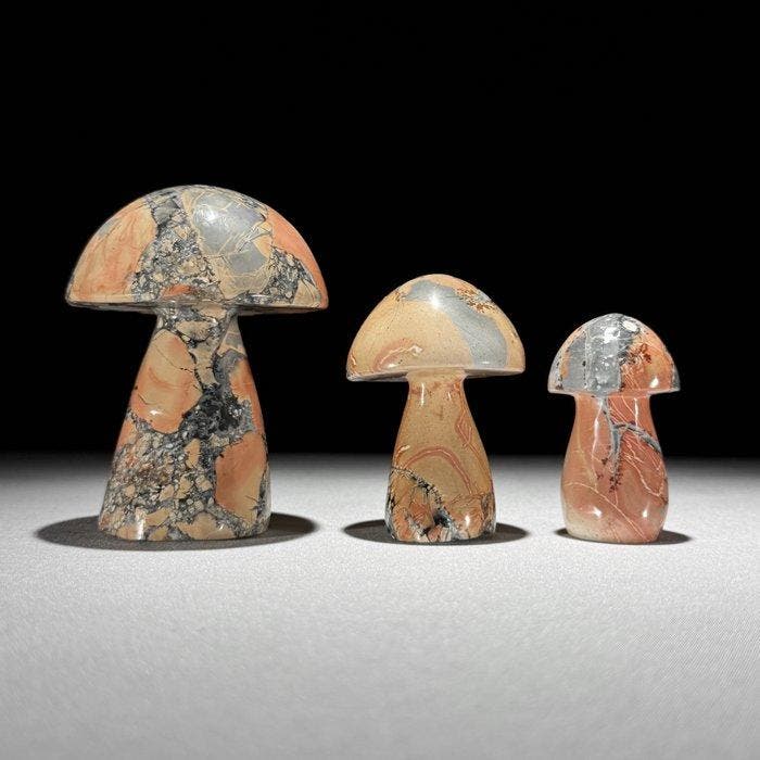 Geen minimumprijs - Prachtige set van 3 rode Maligano, Antiek en Kunst, Kunst | Designobjecten