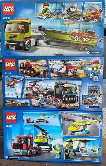 Lego Set - City - 60183, 60254, 60343, Nieuw