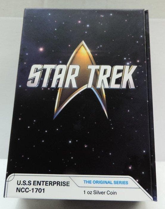 Niue, Nieuw-Zeeland. 2 Dollars 2024 Star Trek - U.S.S., Postzegels en Munten, Munten | Europa | Niet-Euromunten