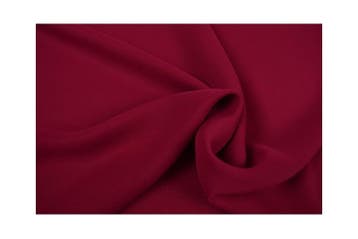 15 meter chiffon stof - Wijnrood - 100% polyester, Verzenden, 120 cm of meer, Polyester, Rood