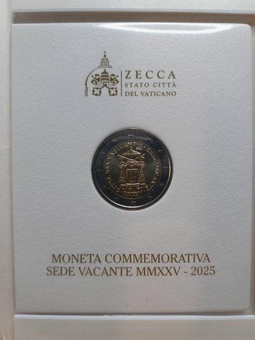 Vaticaan. 2 Euro 2025 Sede Vacante (Zonder minimumprijs)