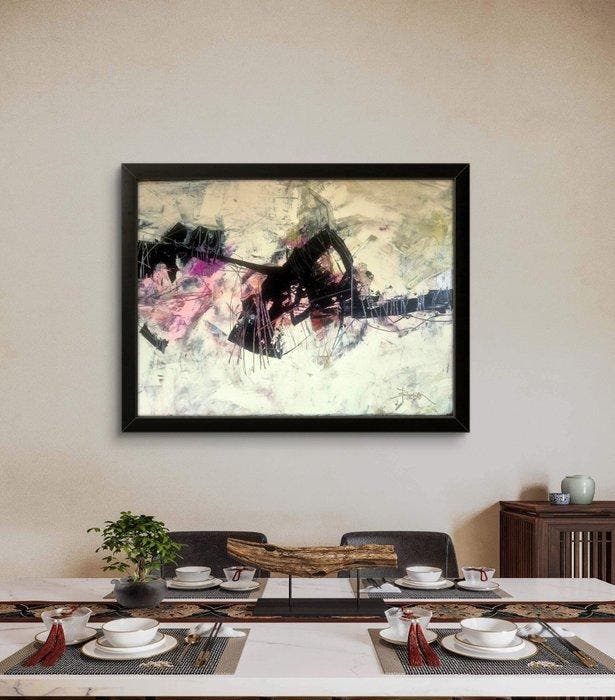 Sonja Brzak - La Linea III, Antiek en Kunst, Kunst | Schilderijen | Modern