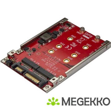 StarTech.com Dubbel sleufs M.2 schijf naar SATA adapter voor, Verzenden, Nieuw