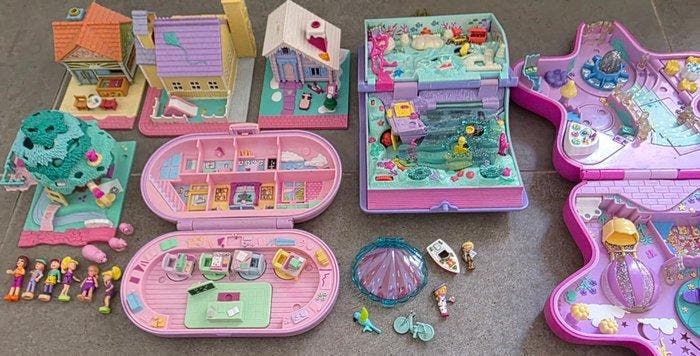 Mattel Bluebird Polly Pocket des années 90 - Jouet Lot, Antiek en Kunst, Antiek | Overige Antiek