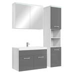 Badkamermeubel Set Paso 80 x 40 cm Grijs Badmeubel, Huis en Inrichting, Badkamer | Badkamermeubels, Verzenden, Nieuw