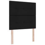 Hoofdbord Corduroy | Retour deal | Sla je slag, Verstelbaar, 90 cm, Verzenden, Zwart