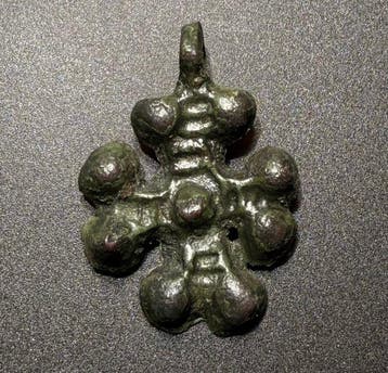 Médiéval, époque des Croisés Bronze Superbe, artistiquement